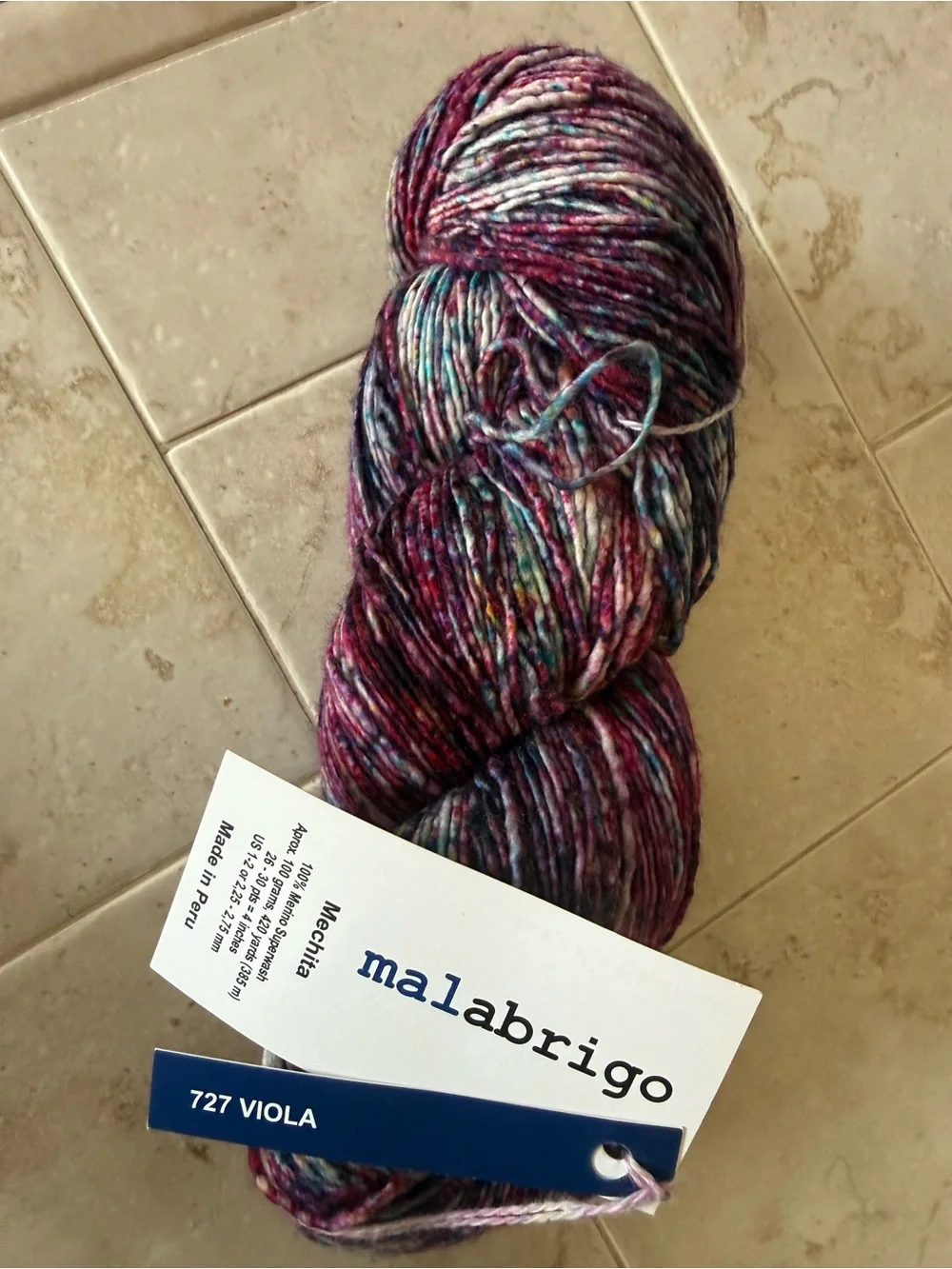 Malabrigo Mechita Hand-Dyed Yarn in Viola - Picture 1 of 4